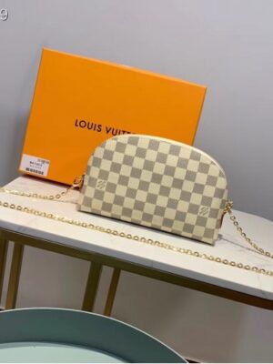 Louis Vuitton Replica Cosmetic Pouch GM Bag M47353 Damier Azur Canvas