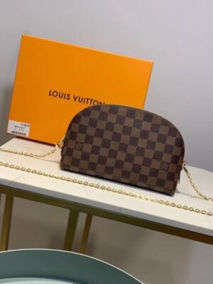 Louis Vuitton Replica Cosmetic Pouch GM Bag M47353 Damier Ebene Canvas