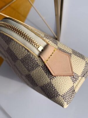 Louis Vuitton Replica Cosmetic Pouch PM Bag Damier Azur Canvas N60024