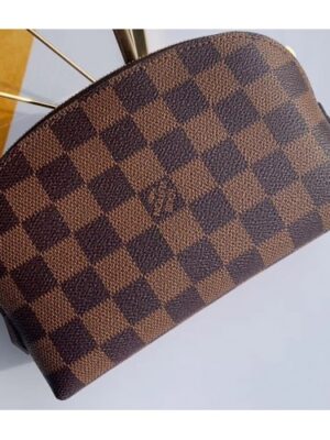 Louis Vuitton Replica Cosmetic Pouch PM Bag Damier Ebene Canvas N47516