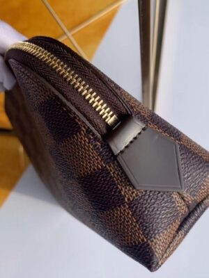 Louis Vuitton Replica Cosmetic Pouch PM Bag Damier Ebene Canvas N47516