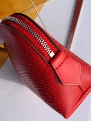 Louis Vuitton Replica Cosmetic Pouch PM Bag Epi Leather Coquelicot M41114