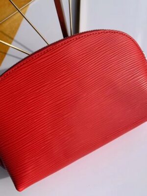 Louis Vuitton Replica Cosmetic Pouch PM Bag Epi Leather Coquelicot M41114