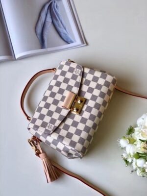 Louis Vuitton Replica Croisette Handbag N41581 Damier Azur Canvas 2017