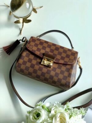 Louis Vuitton Replica Croisette Messenger Handbag N53000 Damier Ebene Canvas 2017