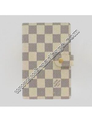 Louis Vuitton Replica DAMIER AZUR CANVAS MEDIUM RING AGENDA COVER