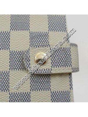 Louis Vuitton Replica DAMIER AZUR CANVAS MEDIUM RING AGENDA COVER