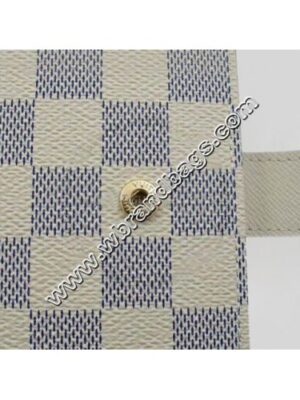 Louis Vuitton Replica DAMIER AZUR CANVAS MEDIUM RING AGENDA COVER