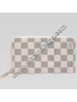 Louis Vuitton Replica DAMIER AZUR CANVAS ZIPPY COMPACT WALLET