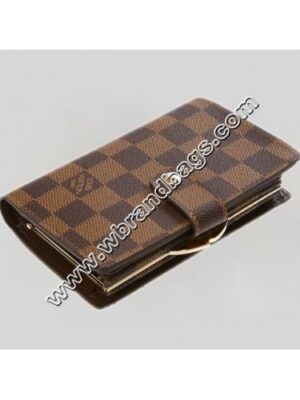 Louis Vuitton Replica DAMIER EBENE CANVAS FRENCH PURSE