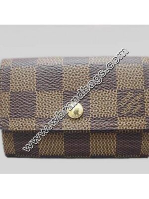 Louis Vuitton Replica DAMIER EBENE CANVAS PORTE MONNAIE PLAT(WALLET)