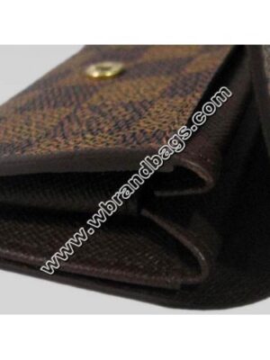 Louis Vuitton Replica DAMIER EBENE CANVAS PORTE MONNAIE PLAT(WALLET)