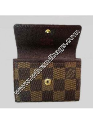 Louis Vuitton Replica DAMIER EBENE CANVAS PORTE MONNAIE PLAT(WALLET)