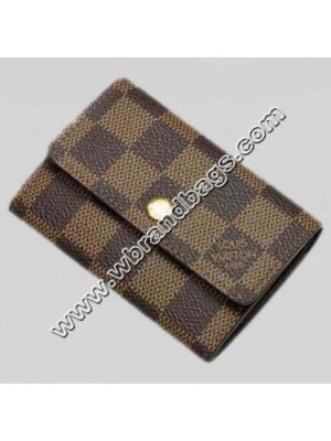 Louis Vuitton Replica DAMIER EBENE CANVAS PORTE MONNAIE PLAT(WALLET)