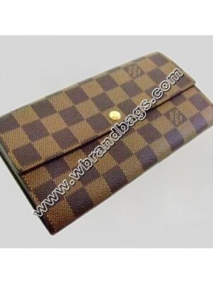 Louis Vuitton Replica DAMIER EBENE CANVAS SARAH WALLET