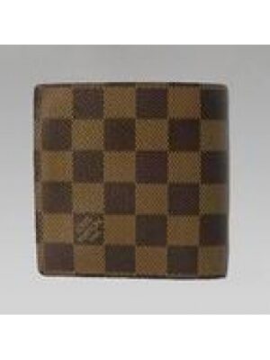 Louis Vuitton Replica DAMIER EBENE CANVAS WALLET WITH COIN POCKE