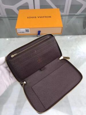 Louis Vuitton Replica DAMIER EBENE CANVAS ZIPPY COMPACT WALLET