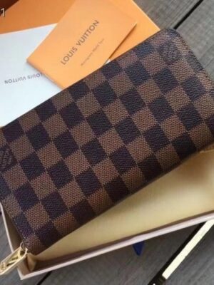 Louis Vuitton Replica DAMIER EBENE CANVAS ZIPPY COMPACT WALLET