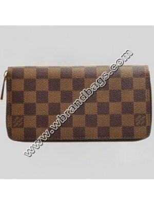 Louis Vuitton Replica DAMIER EBENE CANVAS ZIPPY WALLET