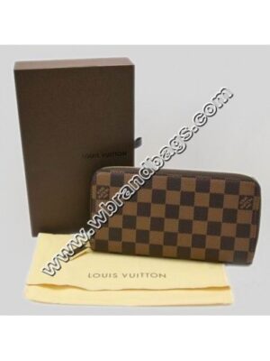 Louis Vuitton Replica DAMIER EBENE CANVAS ZIPPY WALLET