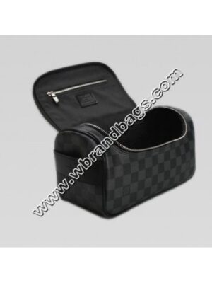 Louis Vuitton Replica DAMIER GRAMIER GRAPHITE CANVAS TOILETRY POUCH