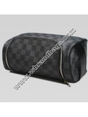 Louis Vuitton Replica DAMIER GRAMIER GRAPHITE CANVAS TOILETRY POUCH