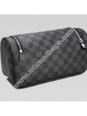 Louis Vuitton Replica DAMIER GRAMIER GRAPHITE CANVAS TOILETRY POUCH