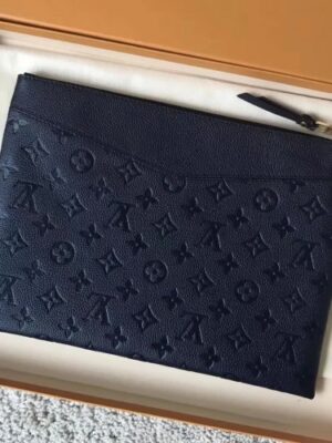 Louis Vuitton Replica Daily Pouch in Monogram Empreinte Leather M62938 Blue