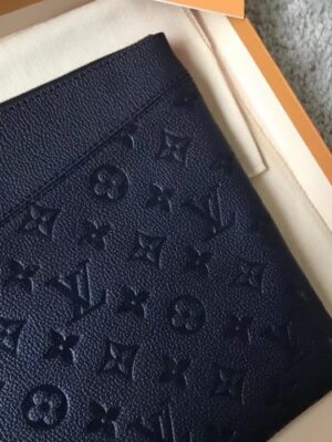 Louis Vuitton Replica Daily Pouch in Monogram Empreinte Leather M62938 Blue