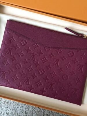 Louis Vuitton Replica Daily Pouch in Monogram Empreinte Leather M62938 Grape