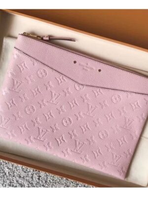 Louis Vuitton Replica Daily Pouch in Monogram Empreinte Leather M62938 Pink