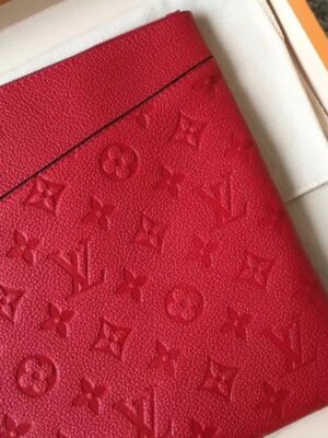 Louis Vuitton Replica Daily Pouch in Monogram Empreinte Leather M62938 Red