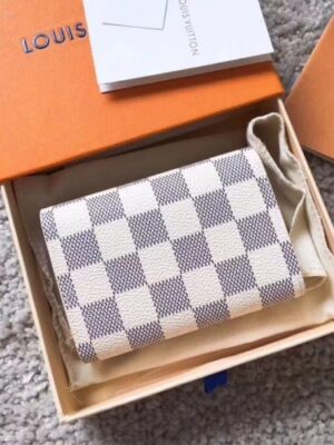 Louis Vuitton Replica Damier Azur Canvas Envelop Rosalie Coin Purse M62361 Pale Pink