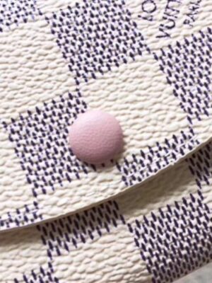 Louis Vuitton Replica Damier Azur Canvas Envelop Rosalie Coin Purse M62361 Pale Pink