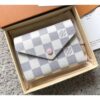 Louis Vuitton Replica Damier Azur Canvas Envelop Victorine Wallet N64022 Pale Pink