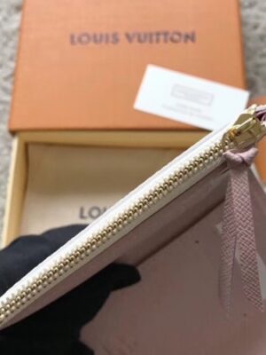 Louis Vuitton Replica Damier Azur Canvas Envelop Victorine Wallet N64022 Pale Pink