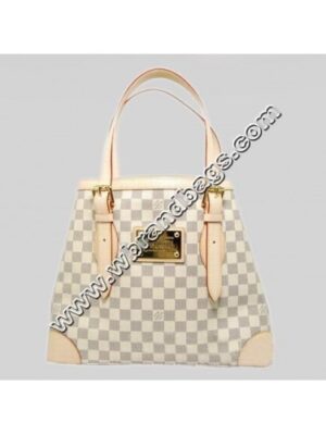 Louis Vuitton Replica Damier Azur Canvas Hampstead MM Shoulder Bag