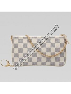 Louis Vuitton Replica Damier Azur Canvas Mini Clutch Valise