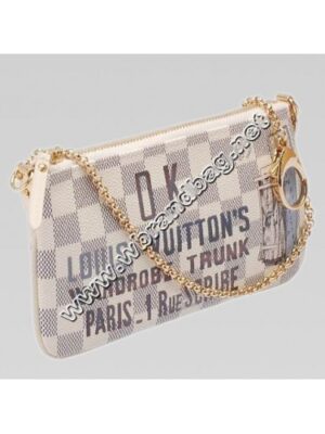 Louis Vuitton Replica Damier Azur Canvas Mini Clutch Valise