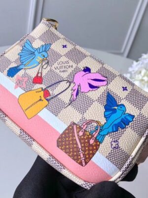 Louis Vuitton Replica Damier Azur Canvas Mini Pochette Accessoires Bag Brids Print N64451