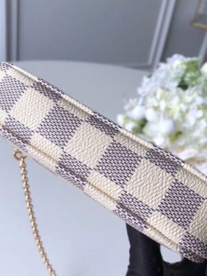 Louis Vuitton Replica Damier Azur Canvas Mini Pochette Accessoires Bag Brids Print N64451