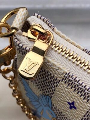 Louis Vuitton Replica Damier Azur Canvas Mini Pochette Accessoires Bag Brids Print N64451