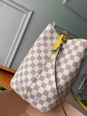 Louis Vuitton Replica Damier Azur Canvas NeoNoe Bucket Bag N40151 Pineapple 2019