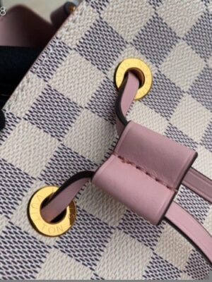 Louis Vuitton Replica Damier Azur Canvas NeoNoe Bucket Bag N40152 Eau de Rose 2019