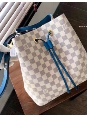 Louis Vuitton Replica Damier Azur Canvas NeoNoe Bucket Bag N40153 Bleuet