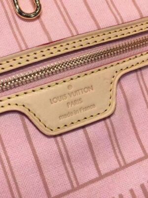 Louis Vuitton Replica Damier Azur Canvas Nerverfull MM Tote Bag N41050 Pink 2017