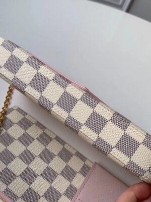 Louis Vuitton Replica Damier Azur Canvas Pochette Felicie Chain Wallet Bag N60235 2019