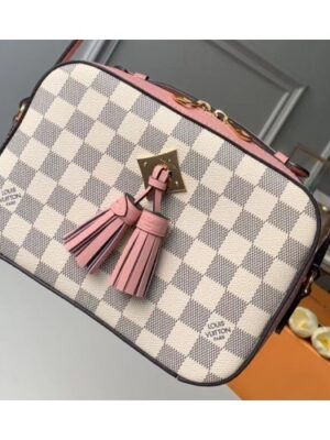 Louis Vuitton Replica Damier Azur Canvas Saintonge Bag N40155 Eau de Rose 2019