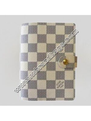 Louis Vuitton Replica Damier Azur Canvas Small Ring Agenda Cover