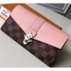 Louis Vuitton Replica Damier Canvas Clapton Wallet N64447 Pink 2018